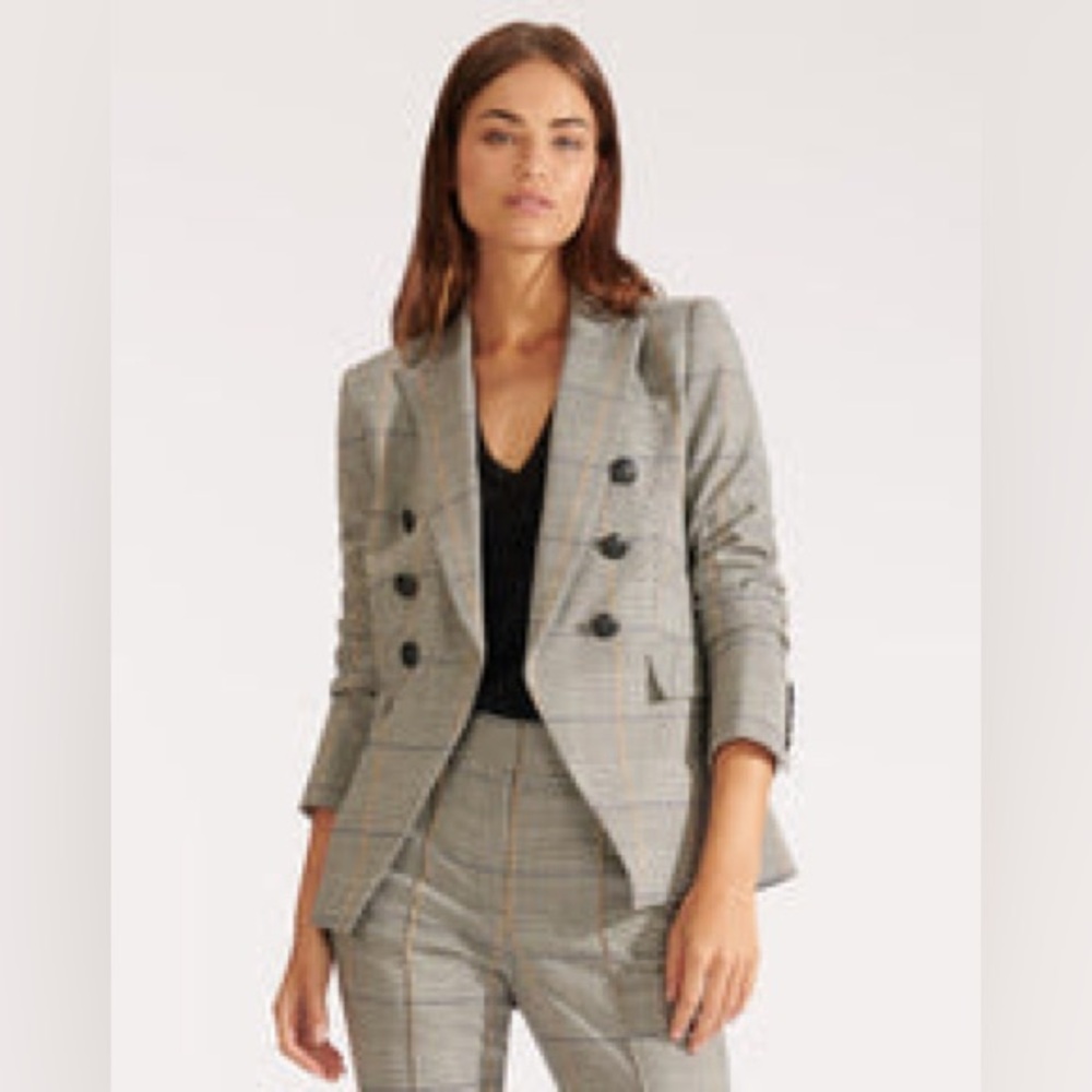 Veronica Beard Plaid Miller Dickey Blazer Jacket NWT
